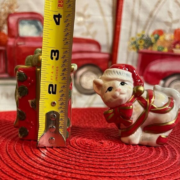 Fitz and Floyd Kitty Kringle salt and pepper NWT - Picture 10 of 12